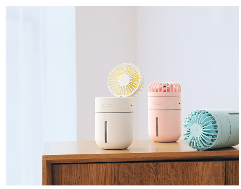 2-in-1 humidification spray fan