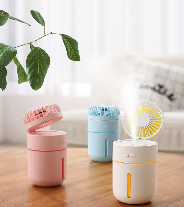 2-in-1 humidification spray fan