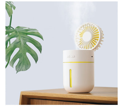 2-in-1 humidification spray fan