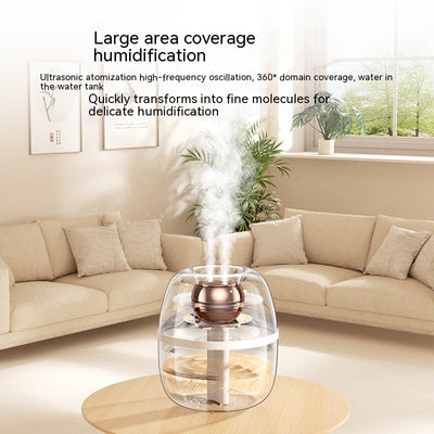 Usb Large Capacity Home Silent Bedroom Office Small Night Lamp Double Spray Humidification