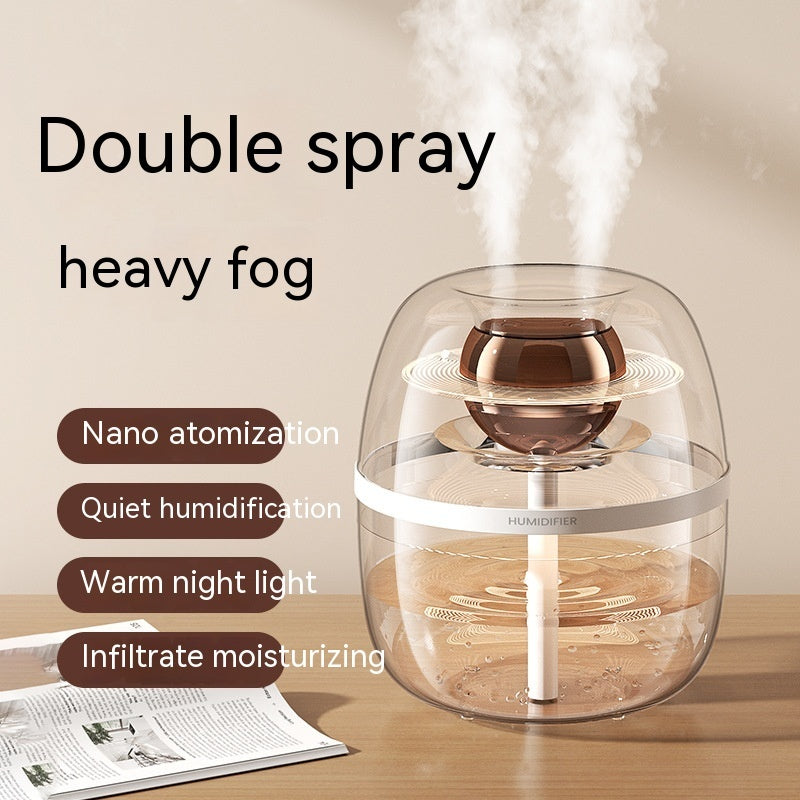 Usb Large Capacity Home Silent Bedroom Office Small Night Lamp Double Spray Humidification