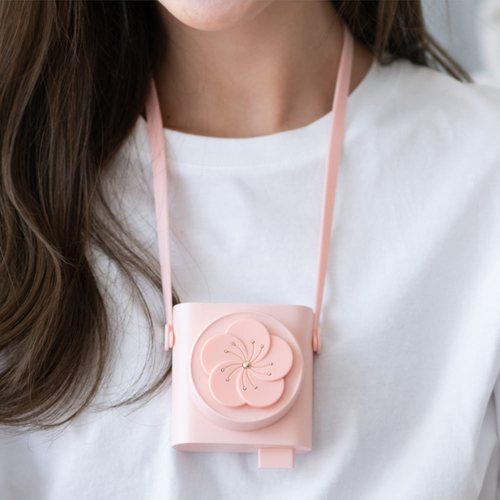 Humidification And Moisturizing Spray Hanging Neck Fan Mini Cute Portable Student Fan