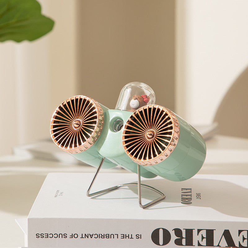 Desktop Spray Double-headed Dual Fan Humidification