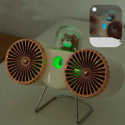 Desktop Spray Double-headed Dual Fan Humidification