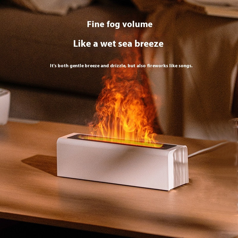 Colorful Simulation Flame Aroma Diffuser Usb Plug-in Air Humidification Fragrance Machine