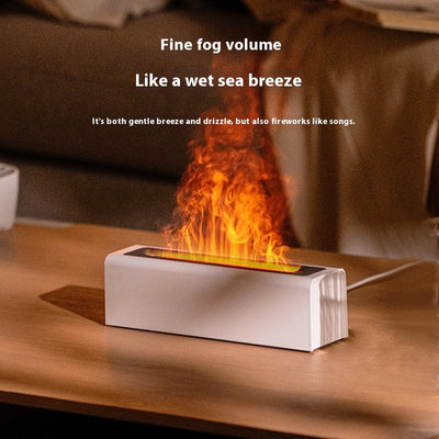 Colorful Simulation Flame Aroma Diffuser Usb Plug-in Air Humidification Fragrance Machine