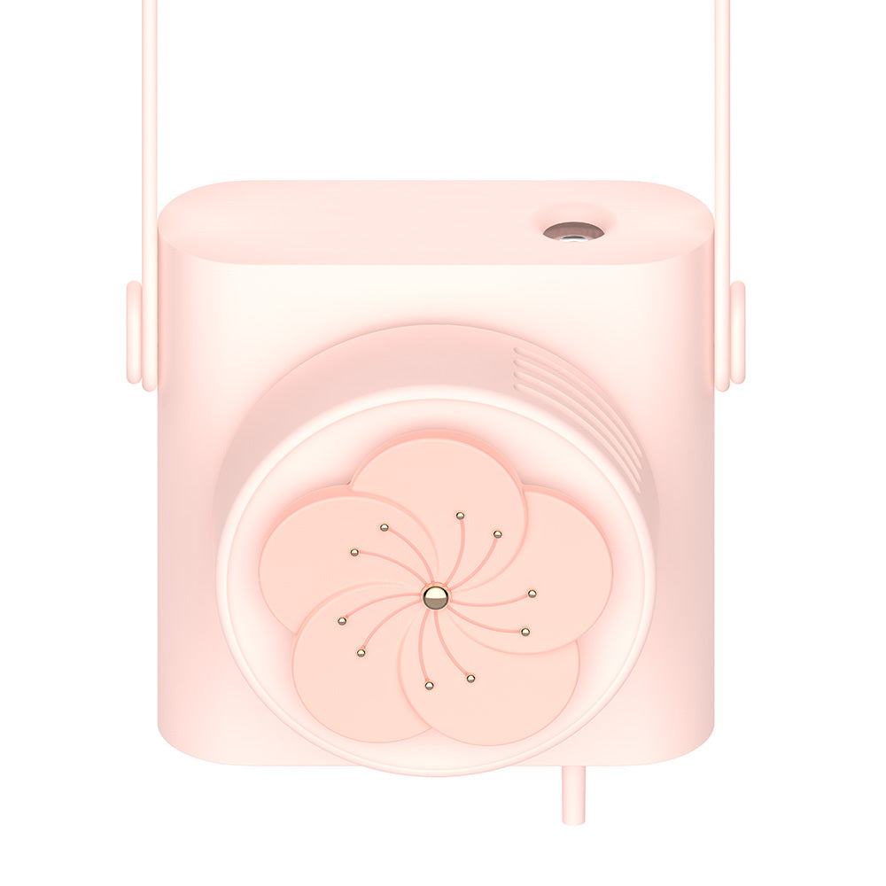 Humidification And Moisturizing Spray Hanging Neck Fan Mini Cute Portable Student Fan