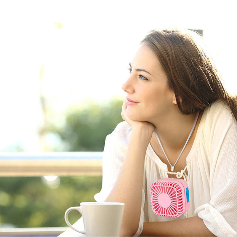 Mini Portable Hanging Neck Humidification And Hydration USB Spray Small Fan