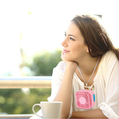 Mini Portable Hanging Neck Humidification And Hydration USB Spray Small Fan